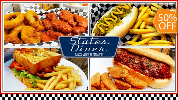 [Imagen:¡Paga $9 y Consume $18 en Todo el Menú 100% Americano de States Diner!]