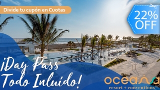 [Imagen:¡Oceana Resort! Daypass All Inclusive Desayuno, Almuerzo, Snacks y Bebidas Ilimitadas]