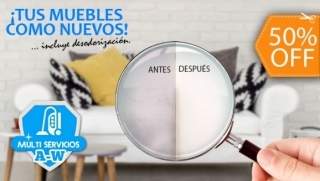 [Imagen:Limpieza, Desmanchado y Desodorización de Muebles de Sala o Comedor]