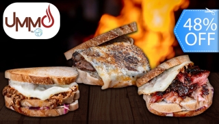 [Image: ¡Menú BBQ para 2! Entrada + 2 BBQ Sandwiches (Coulotte, Pull Pork o Brisket), Bebidas, Postre y Más.m]