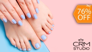 [Image: Manicure y Pedicure Spa con Esmaltado Permanentem]