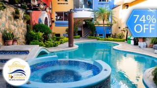 [Image: ¡Día de Relax para 2! Piscina, Sauna o Temazcal, Masajes Relajantes, Plato de Tacos, Bebidas y Másm]