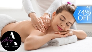 [Image: Masaje Relajante con Piedras Volcánicas + Exfoliación de Espalda + Máscara Facial LED y Másm]