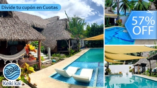 [Image: ¡Estadía en Cabaña Hawaiiana en la Playa! Piscina, Terraza, Playa y Más.m]
