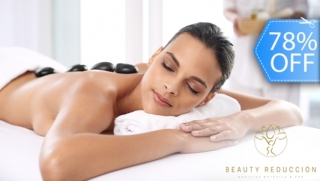 [Image: Masaje Relajante Completo con Piedras Calientes, Aceite de Coco, Aromaterapia, Bebida y Más.m]