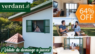 [Image: Verdant Hotel: 1 Noche para 2 Personas + 2 Desayunos a La Carta ¡Válido de Domingo a Jueves!m]