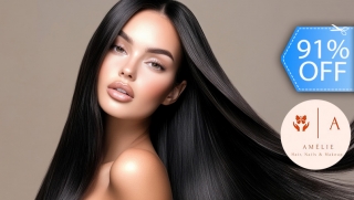 [Image: Cauterización Capilar de Keratina y Colágeno + Lavado + Corte + Ondas o Planchadom]