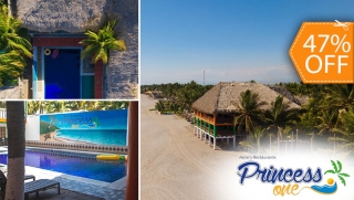 [Image: Estadía de 1 Noche Para 2 Personas en Playa Costa del Sol, La Paz + 2 Desayunosm]