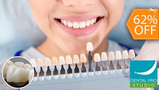[Image: Corona Dental (Metal Porcelana) + Profilaxis Manual (Pulido y Limpieza) + Blanqueamiento Dentalm]