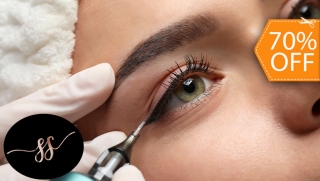 [Image: Delineado Clásico Permanente de Ojos + Depilación de Cejas con Hilo + Pigmentación de Henna en Cejasm]