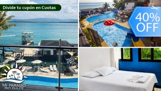 [Image: ¡Estadía Para 2 Personas en Río Dulce! Habitación Standard con AC + 2 Desayunos + Piscinas + Museo Privado y Másm]