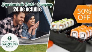 [Image: (24 de Octubre) Experiencia de Sushi Para 2 en Camping Buena Vista Gardensm]