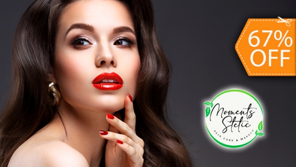 [Image: ¡Paga $20 en Lugar de $60 por Maquillaje Profesional + Preparación de La Piel + Lavado de Cabello + Tratamiento Capilar de Argán + Planchado u Ondas + Aplicación de Esmalte Permanente en Manos!m]