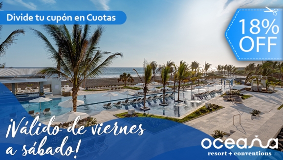 [Image: ¡Oceana Resort TODO INCLUIDO FINES DE SEMANA! ¡Paga Q2,500 en Lugar de Q3,040 por Estadía Familiar para 2 Adultos y 2 Niños (Menores de 6 Años) en Habitación Superior + Impuestos Incluidos!m]