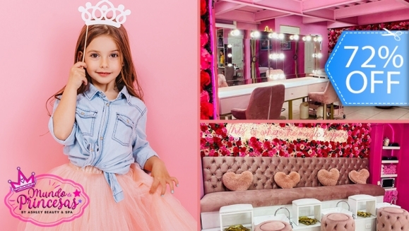 [Image: ¡Paga Q99 en vez de Q350 Por Servicios de Salón y Glamour Para Tu Princesa: Facial + Mascarilla + Peinado + Maquillaje Fantasía + Pulsera o Anillo + Vestidos y Accesorios del Magic Closet + Fotografías Digitales en Cabinas Personalizadas + Snacks!m]