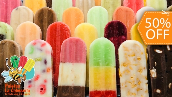 [Image: ¡Paga $7.50 y Consume $15 en Paletas La Colmenita! ¡100% Naturales!m]