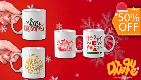 [Image: ¡Paga $10 en Lugar de $20 por 4 Tazas con Diseño Navideño a Elección Según Catálogo!m]