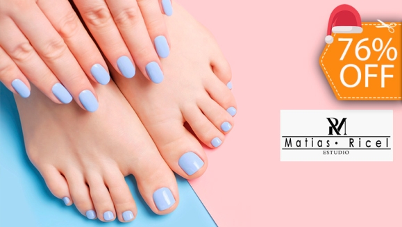 [Image: ¡Paga $12 en Lugar de $50 por Manicure Spa + Pedicure Spa + Esmaltado Permanente en Manos y Pies!m]