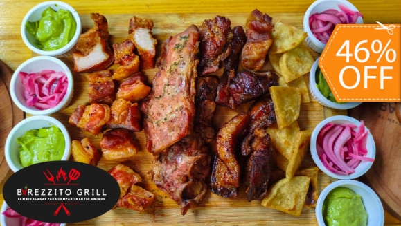 [Image: ¡Paga $22 en Lugar de $40.50 por Asado al Barril Colombiano para 4 Personas, Incluye: 1/2 Lb de Bondiola + 1/2 Lb de Panceta + 1/2 Lb de Chicharrón Crocante + 1/2 Lb de Costilla Riblet + Acompañamientos + 4 Bebidas Naturales o Gaseosas!m]