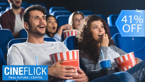 [Image: ¡Paga Q124 en Lugar de Q211 por 2 Entradas para Película a Elección (Estreno o Cartelera) + 2 Hot Dogs + 1 Poporopo Grande + 2 Bebidas de 16 Onzas o 2 Granitas!m]