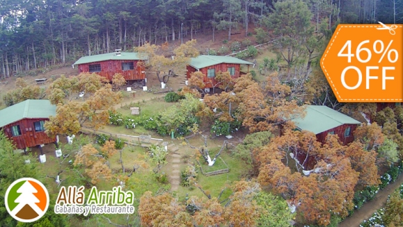 [Image: ¡Paga $57 en Lugar de $105 por 1 Noche en Cabaña para 2 Adultos y 2 Niños o para 3 Adultos + Desayunos + 30 Minutos de Juegos de Mesa + Caminata en Bosque + Visita al Vivero de Hortalizas + Entretenimiento y Más!m]