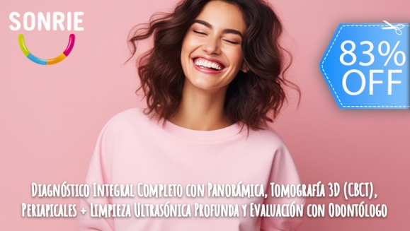 [Image: ¡Paga Q199 en Lugar de Q1,198 por Diagnóstico Integral Completo que Incluye: Set de Radiografías: Panorámica, Tomografía 3D (CBCT), Periapicales y Cámara 3D + Limpieza Ultrasónica Profunda + Evaluación con Odontólogo!m]