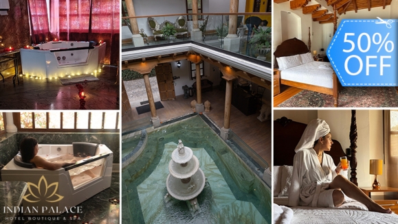 [Image: ¡Paga Q799 en Vez de Q1,600 por Estadía Romántica para 2 Personas en Habitación Suite Deluxe + Desayunos + Decoración Romántica Standard: Pétalos de Rosa + Velas + Chocolates + 2 Copas de Vino!m]