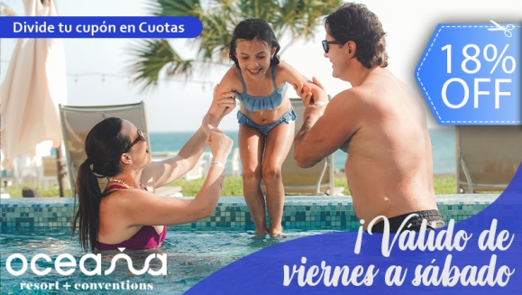 [Image: ¡OFERTA FLASH! ¡Oceana Resort TODO INCLUIDO VIERNES A SÁBADO! ¡Paga Q2,500 en Lugar de Q3,040 por Estadía Familiar para 2 Adultos y 2 Niños (De 0 a 5 Años) en Habitación Doble Standard + Impuestos Incluidos!m]