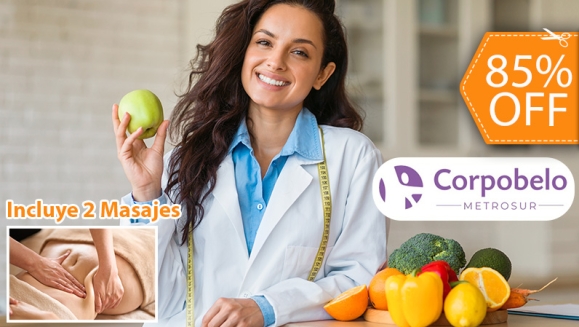 [Image: ¡Paga $15 en Lugar de $102 por 1 Consulta Nutricional Presencial + 2 Masajes Reductivos o Relajantes + Evaluación de Composición Corporal + Plan de Alimentación de Adaptación + 35% de Descuento en TODAS Las Siguientes Consultas!m]