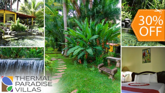 [Image: ¡Un Escape Diferente: Villa Privada + Aguas Termales = Descanso Total! ¡Paga $182 en Lugar de $260 por Estadía de 1 Noche Hasta Para 6 Personas en Thermal Paradise Villas, Sonsonate! ¡Solo 18 Cupones Disponibles!m]