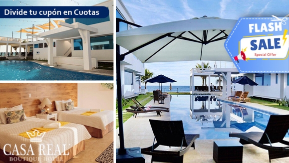 [Image: ¡OFERTA FLASH! ¡Escape Frente al Mar en Casa Real Boutique, Monterrico! ¡Paga Q699 en Lugar de Q1,100 por Estadía en Habitación Doble Para Hasta 4 Personas + Playa Privada + Piscina y Más!m]