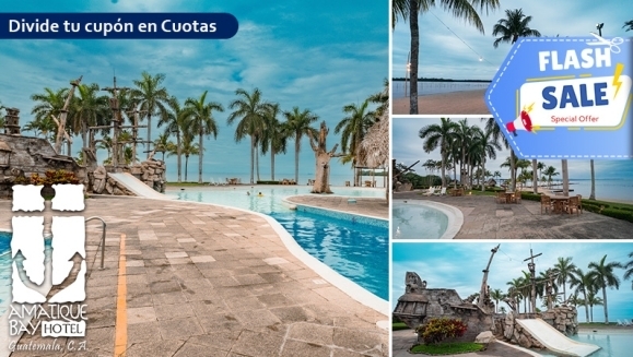 [Image: ¡FLASH SALE Fin de Semana en Amatique Bay Resort! ¡Paga Q982 en Vez de Q1,227 por Estadía Para Viernes o Sábados en Habitación Studio Para 2 Adultos y Hasta 2 Niños + Desayunos + Uso de Instalaciones + Impuestos! ¡Solo 10 Cupones Disponibles!m]
