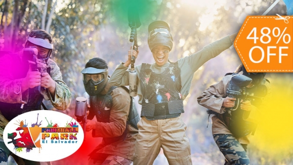 [Image: ¡Que Comience la Diversión! ¡Paga $25 en Lugar de $48 por Batalla de Paintball para 4 Personas, que Incluye: 500 Paintballs + 4 Pistolas Tácticas con Cargador + 4 Máscaras + 4 Chalecos Protectores + Acceso a 3 Diferentes Escenarios de Juego!m]