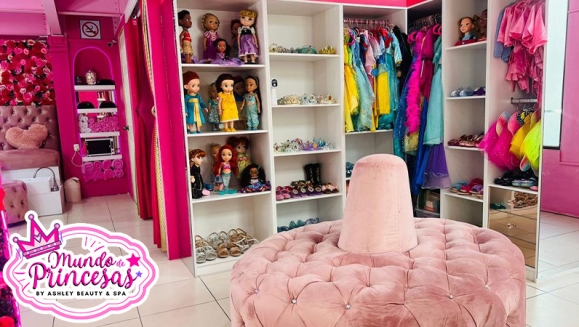 [Image: ¡Paga Q99 en vez de Q350 Por Servicios de Salón y Glamour Para Tu Princesa: Facial + Mascarilla + Peinado + Maquillaje Fantasía + Pulsera o Anillo + Vestidos y Accesorios del Magic Closet + Fotografías Digitales en Cabinas Personalizadas + Snacks!m]