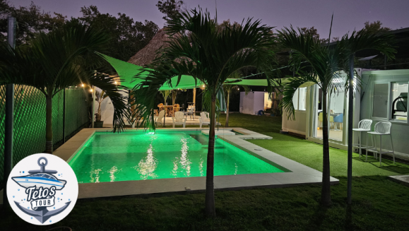 [Image: ¡Playa, Lancha y Relax! ¡Paga $390 en Lugar de $749 por Escapada Náutica Premium Hasta Para 9 Personas que Incluye: Estadía de 1 Noche en Isola Beach House, Costa del Sol + Paseo en Lancha Deportiva al Atardecer por el Estero Jaltepeque!m]