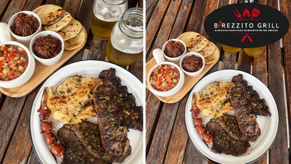 [Image: ¡Para Saborear Juntos! ¡Paga $20 en Vez de $36.99 por Parrillada para 2-3 Personas que Incluye: 1 Lb de Pollo + 12 Oz de Carne de Res + 12 Oz de Costilla de Cerdo + 4 Chorizos de Tuza + 2 Bebidas a Elección + 4 Acompañamientos!m]