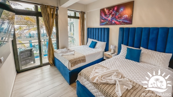 [Image: ¡Tu Escapada al Paraíso Está Aquí! ¡Paga Q819 en Lugar de Q1,260 por Estadía de 2 Días y 1 Noche Hasta Para 4 Personas en Monterrico: Habitación Twin Standard + 2 Desayunos + Piscinas + Playa Privada + Jacuzzi y Más.m]