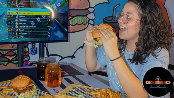 [Image: ¡Flash Sale a la Vista! ¡Paga $13 en Lugar de $19 por 2 Hamburguesas de Carne a Elección, entre: “La Ness” o “La Mario" + 2 Papas Fritas + 2 Sodas + 1 Hora de Juego de Nintendo Switch, PS5 y XBOX!m]