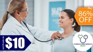 [Image: ¡Paga $10 en Vez de $70 por Consulta Médica Integral, con Atención de Enfermedades Agudas y Crónicas + Diagnóstico Médico + Evaluación de Riesgo Cardiovascular + Evaluación Odontológica + Certificado de $10 en Cualquier Servicio de la Clínica!m]