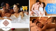 [Image: ¡Paga Q399 en Lugar de Q820 por Día de Spa para 2 con: Masaje Relajante de 30 Minutos + 30 Minutos en Sauna Húmedo o Seco + 30 Minutos de Jacuzzi + Infusión Relajante de Té + Mascarilla de Gel Hidratante + 2 Mimosas + Snacks para Compartir y Más!m]