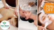 [Image: ¡Relájate, Renueva y Recárgate! ¡Paga $20 en Lugar de $85 por Exfoliación de Cuerpo Completo + Masaje Relajante + Reflexología + Masaje Craneofacial + Facial + Aromaterapia!m]