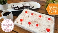 [Image: ¡Endulza tu Día! ¡Paga $15 en Lugar de $30 por 8 Porciones de Postre de Tres Leches Tradicional o de Chocolate + 9 Porciones de Brownies Clásicos!m]
