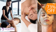 [Image: ¡Consiéntete Completamente! ¡Paga $20 en Lugar de $75 por Exfoliación de Cuerpo Completo + Masaje Relajante + Reflexología + Masaje Craneofacial + Facial + Aromaterapia!m]