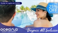 [Image: ¡FLASH SALE DAY PASS ALL INCLUSIVE! ¡Paga Q599 en Lugar de Q800 por DayPass All Inclusive en Oceana Resort con: Desayuno y Almuerzo Buffet + Snacks Mañana y Tarde + Bebidas Ilimitadas! ¡Solo 50 Cupones Disponibles!m]